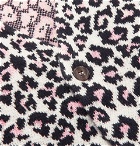 Noon Goons - Chatterbox Leopard-Jacquard Cardigan - Pink