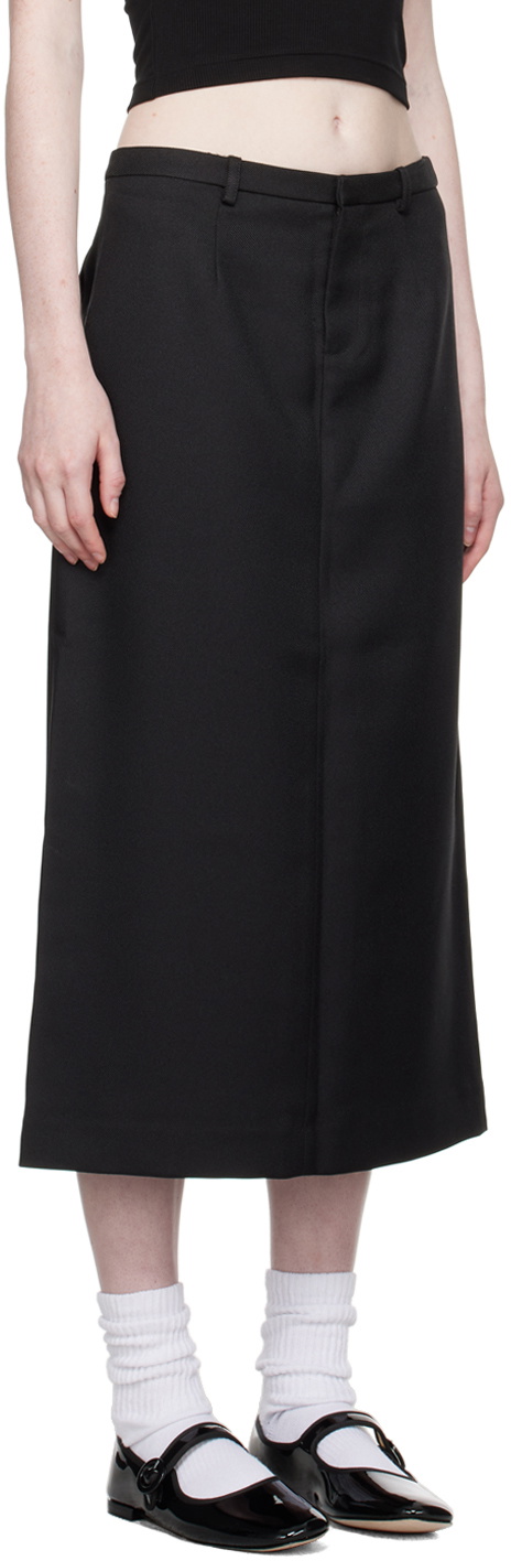 Sandy Liang Black Socks Midi Skirt