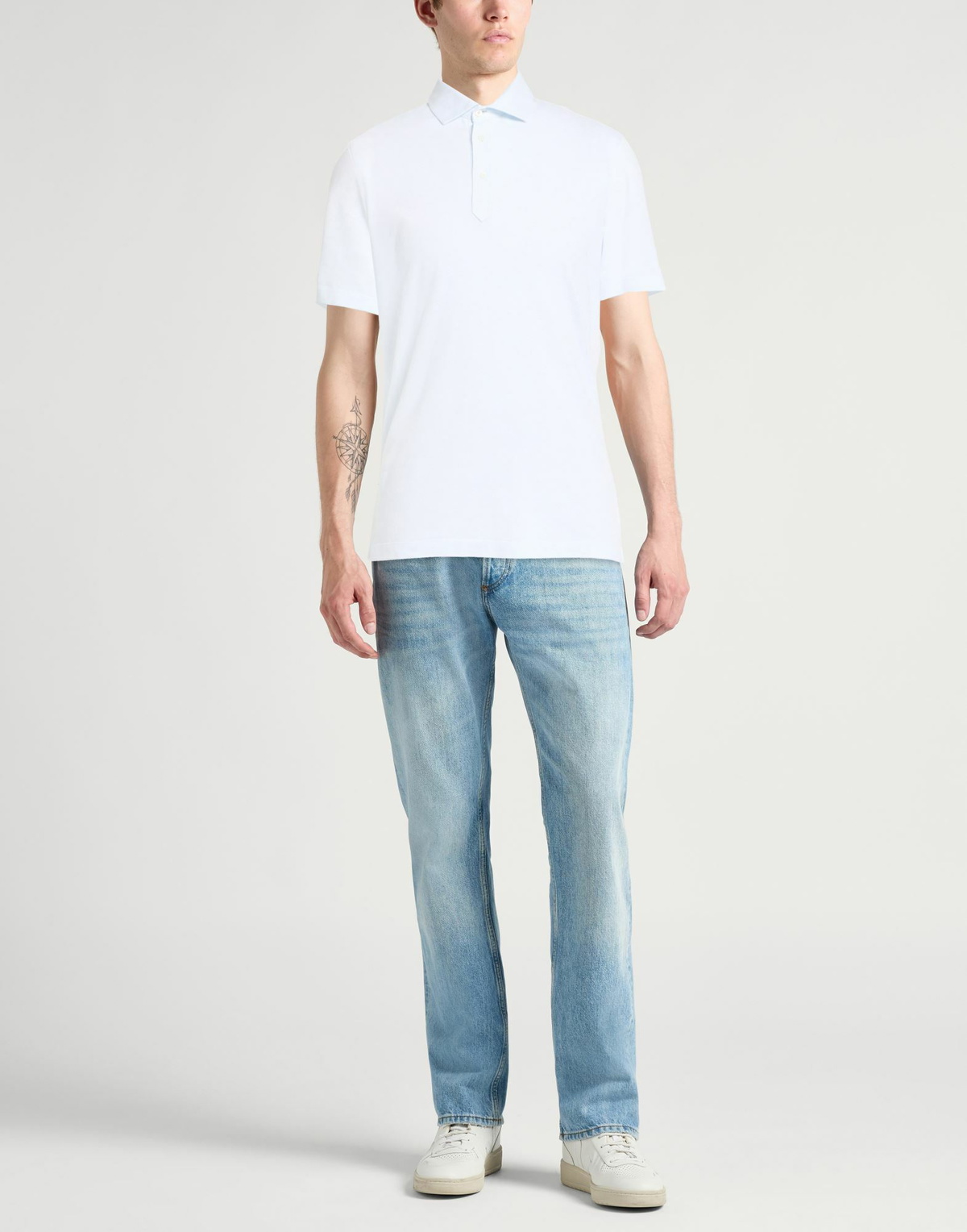 Brunello Cucinelli Mens Polo shirt Sky in Blue