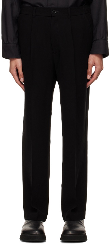 Photo: N.Hoolywood Black Tapered Easy Trousers