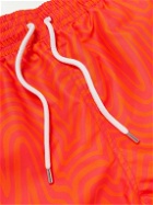Derek Rose - Straight-Leg Mid-Length Printed Swim Shorts - Red