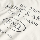 END. Worn Established LS T-shirt in Smoke White