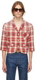 Gucci Red Tartan Jacket