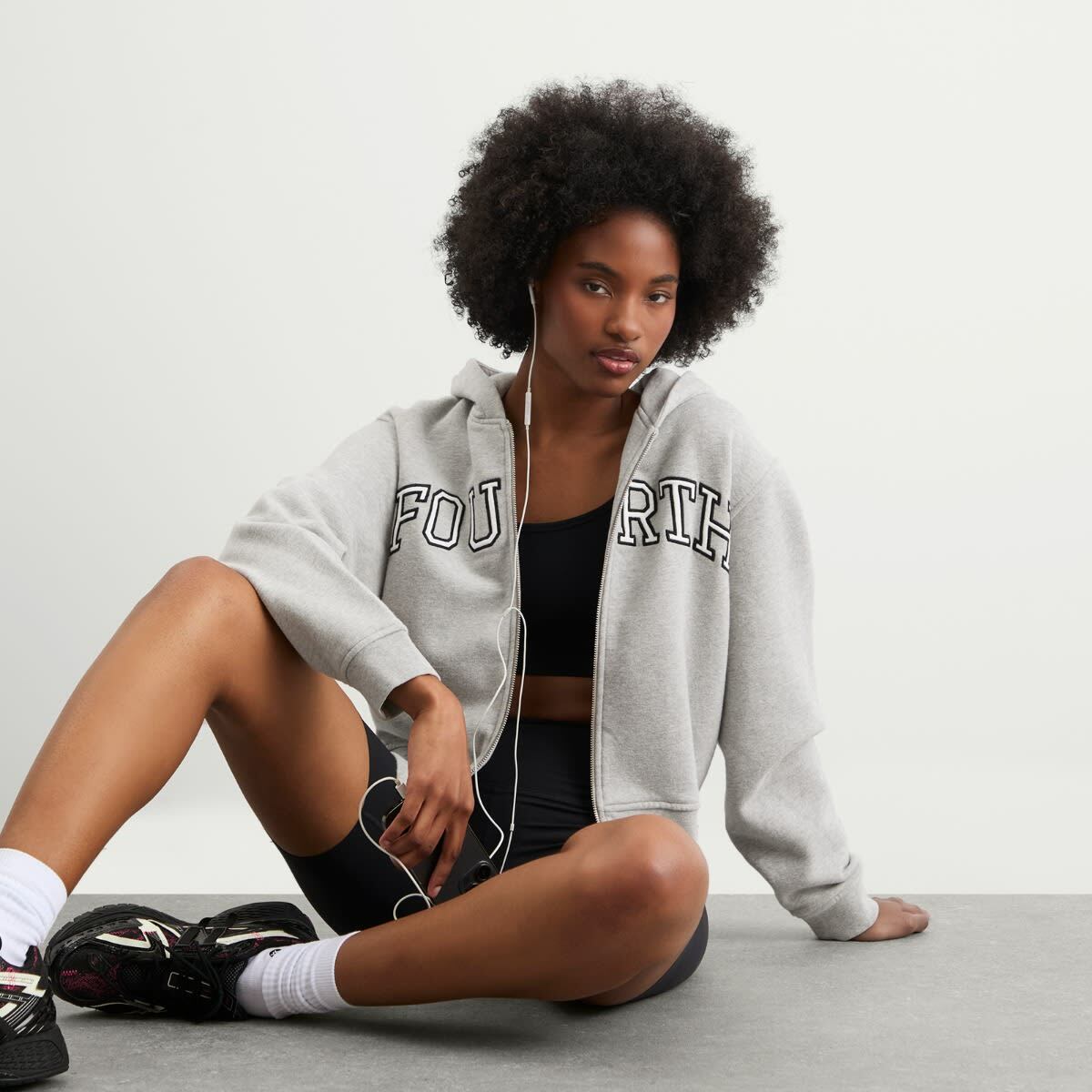 4th & Reckless Women's Sienna Hoodie in Grey