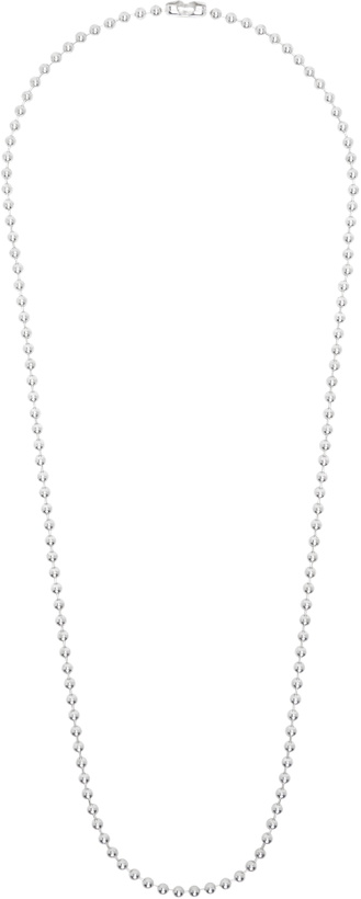 Photo: TAKAHIROMIYASHITA TheSoloist. Silver Ball Chain Long Necklace