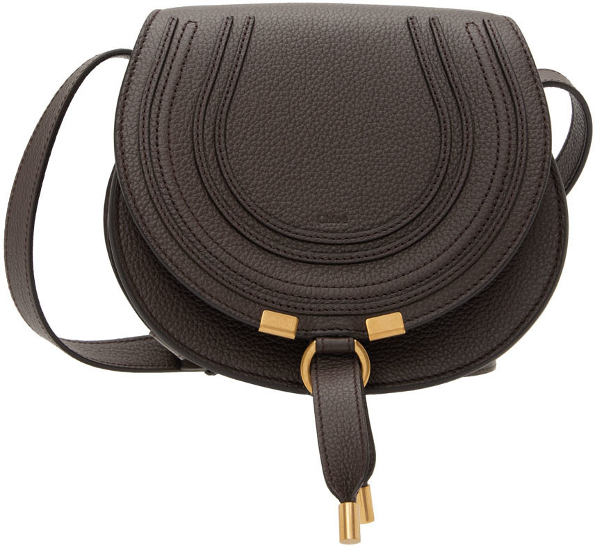 Chloé Brown Small Marcie Saddle Bag