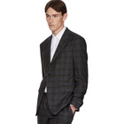 Ermenegildo Zegna Grey Wool Check Milano Easy Suit