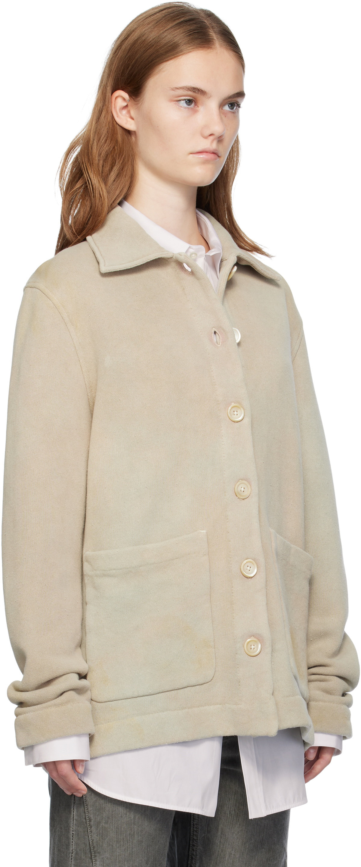 OUR LEGACY Taupe Lodge Cardigan Our Legacy