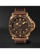 Panerai - Submersible Automatic 47mm Bronze and Leather Watch
