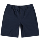 NN07 Men's Theodor Seersucker Short in Navy Blue