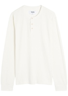 Wax London Cotton Henley top Ecru