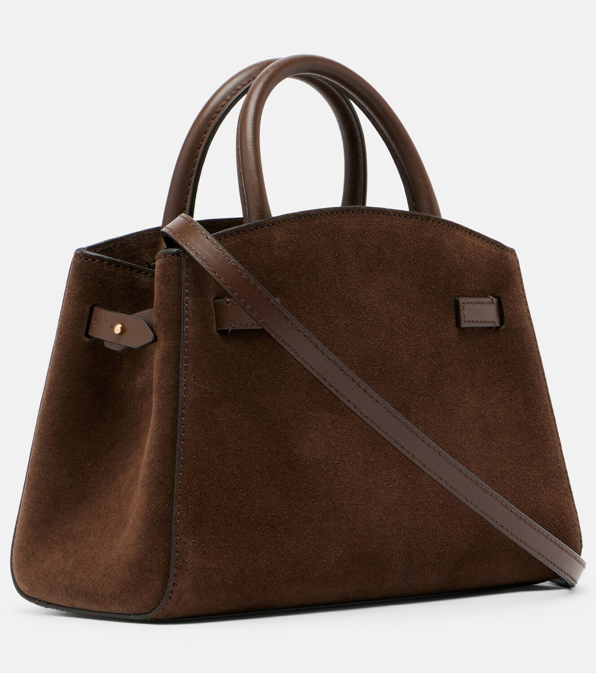 DeMellier Hudson Small suede top-handle bag