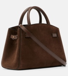 DeMellier Hudson Small suede top-handle bag