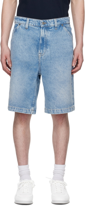Photo: BOSS Blue Faded Denim Shorts
