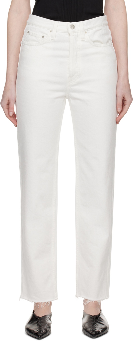 TOTEME White Classic Cut Jeans Toteme