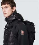 Moncler Grenoble Leather-trimmed backpack
