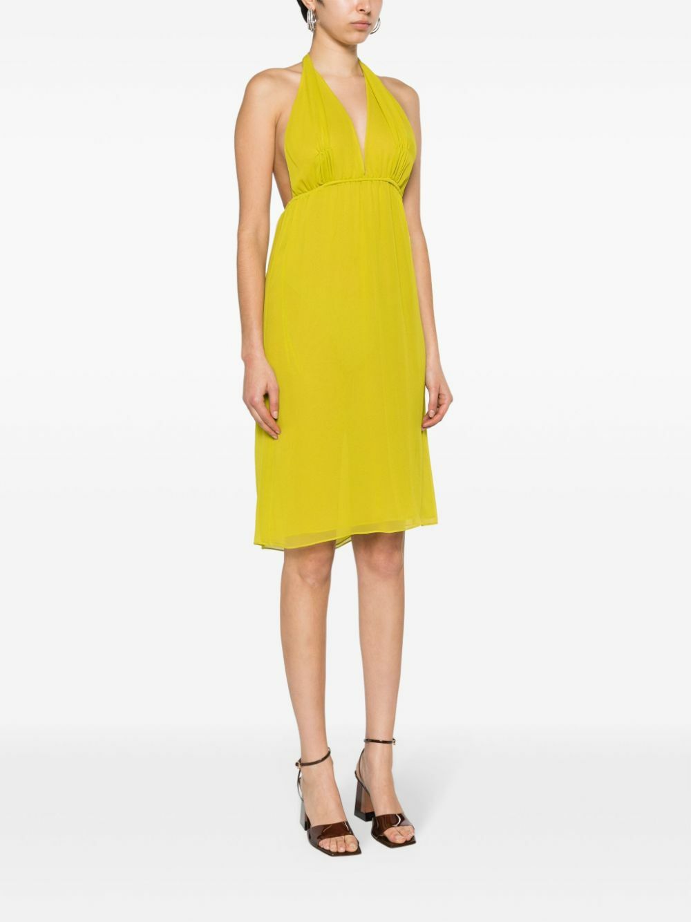 Christopher Esber Green Springs Silk Midi Dress Christopher Esber