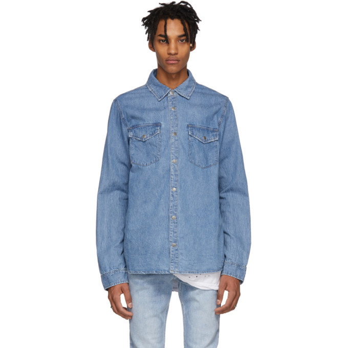 Photo: Ksubi Blue Denim De Nimes Archive Shirt