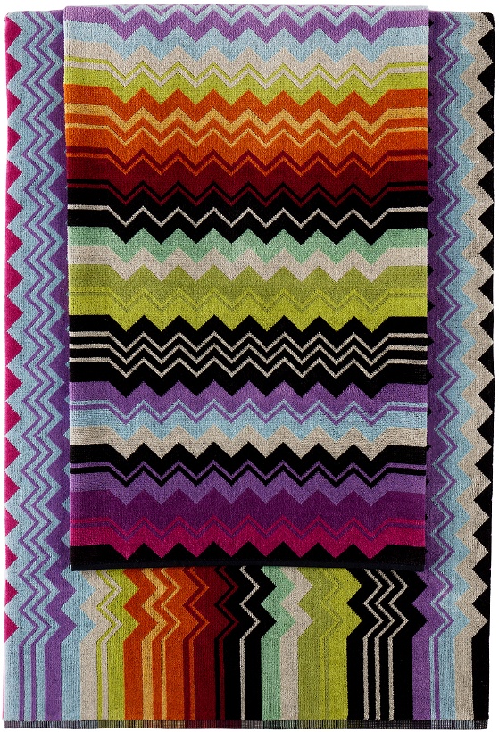 Photo: Missoni Multicolor Giacomo Two-Piece Towel Set