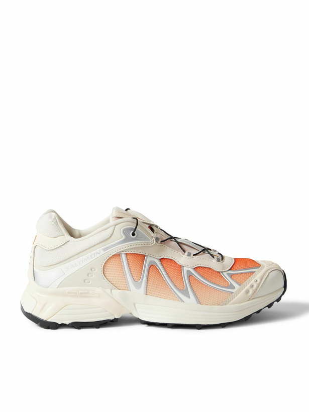 Photo: Salomon - XT-WHISPER Rubber-Trimmed Mesh Sneakers - Orange