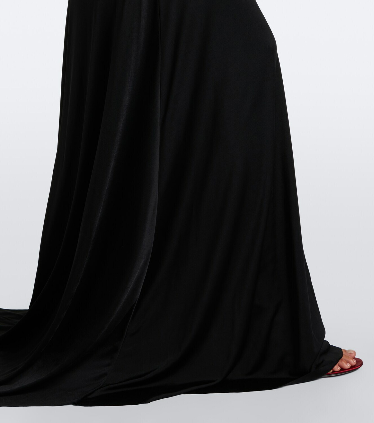 David Koma Cutout ruched jersey gown