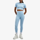AMIRI Women's MA Ribbed Seamless Legging in Cerulean
