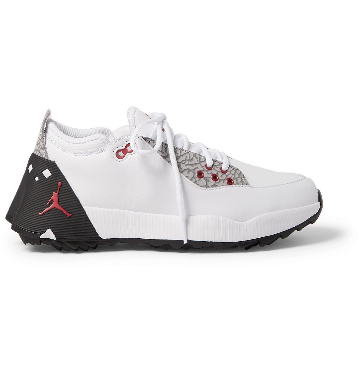 Photo: Nike Golf - Jordan ADG 2 Mesh-Trimmed Leather Golf Shoes - White