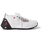 Nike Golf - Jordan ADG 2 Mesh-Trimmed Leather Golf Shoes - White