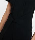 Proenza Schouler Julie draped crêpe midi dress