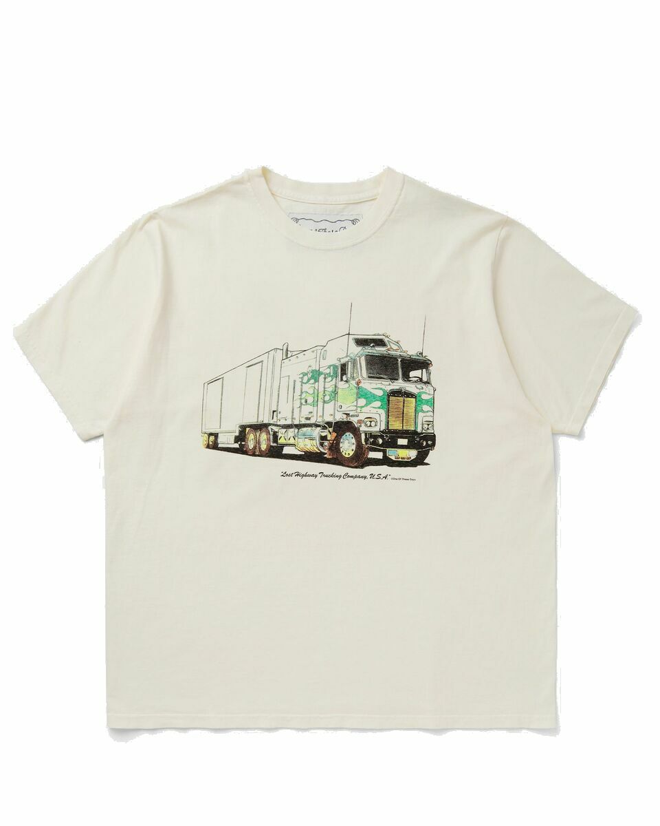 Photo: One Of These Days Lost Highway Trucking Tee White - Mens - Shortsleeves