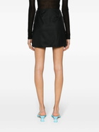 RACIL Black Misha Draped Mini Skirt