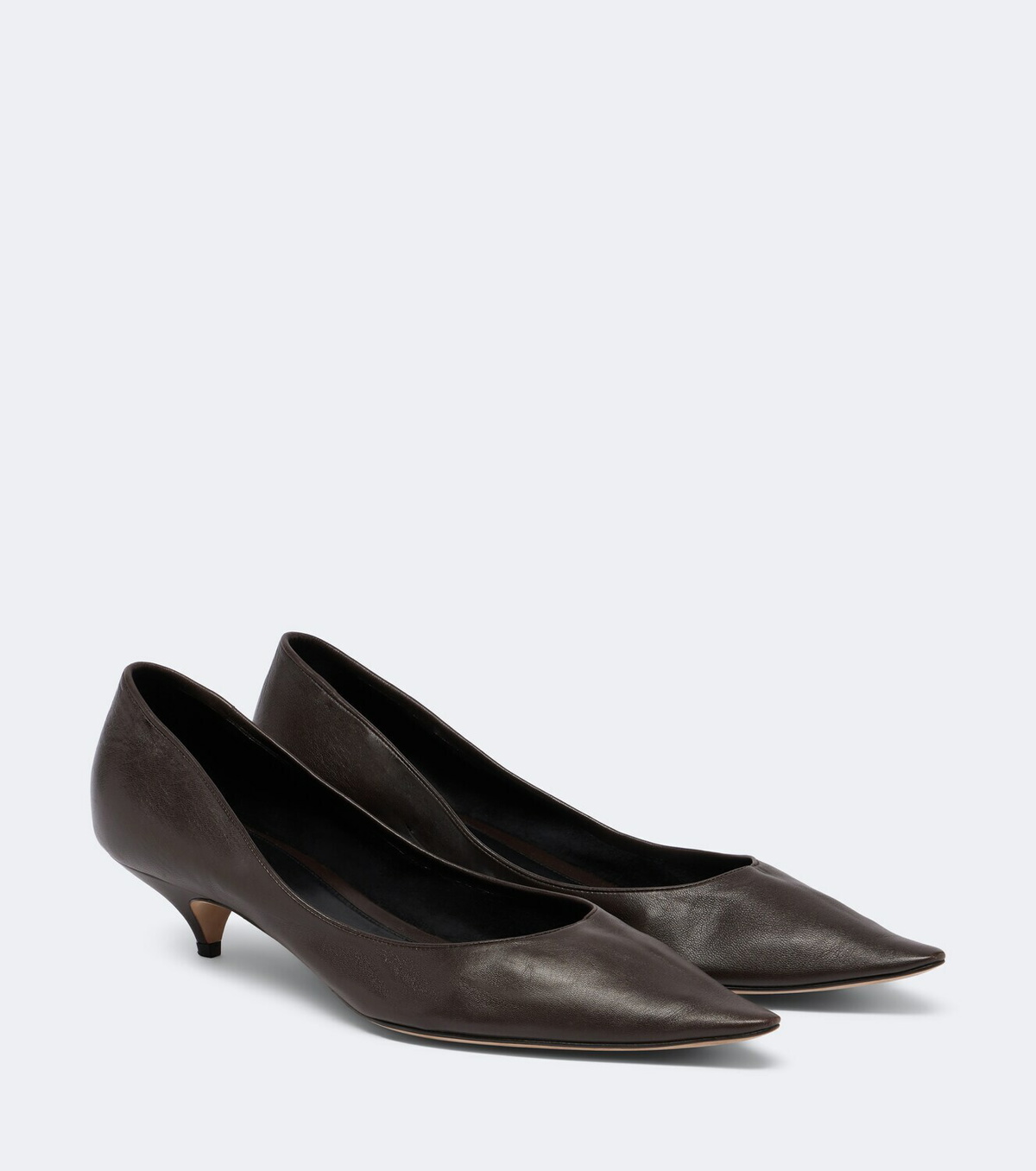 The Row Liisa Three leather pumps