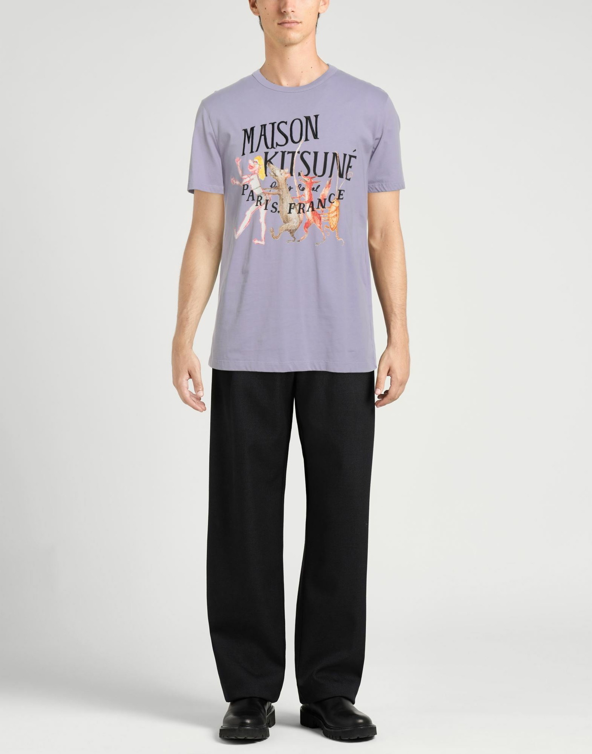 Maison Kitsuné Mens T-shirt Lilac
