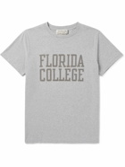 Remi Relief - Printed Cotton-Jersey T-Shirt - Gray