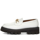 Grenson Women's Nina Chunky Loafer in White Rub Off