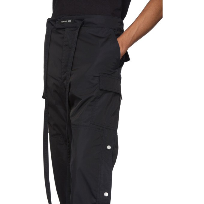 Fear of God Navy Nylon Snap Cargo Pants Fear Of God