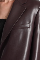 The Andamane Guia Blazer In Bordeaux Polyester