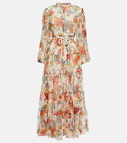 Zimmermann Ginger floral silk midi dress