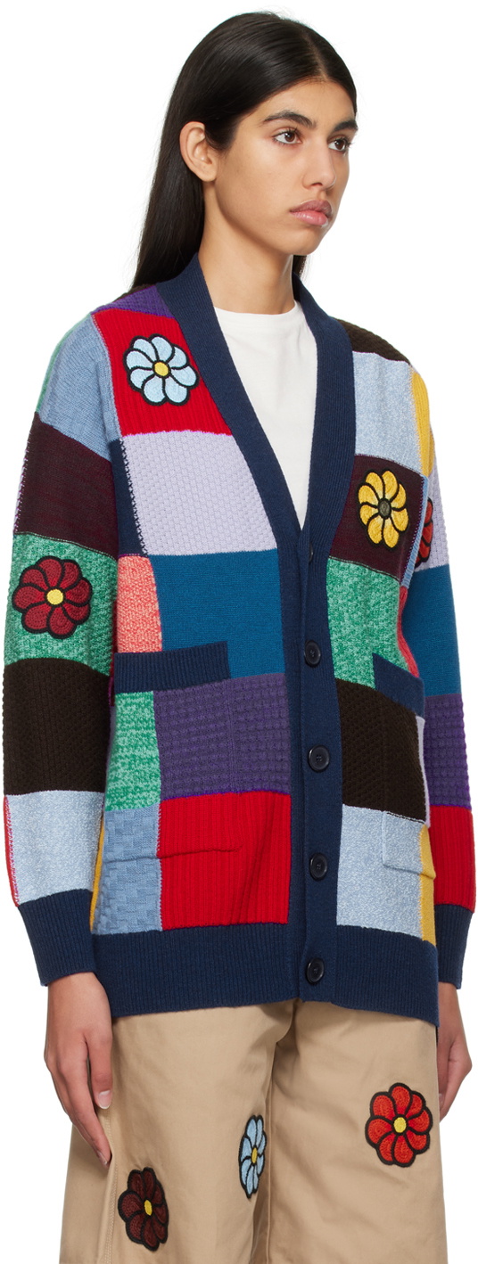 Moncler Genius 1 Moncler JW Anderson Multicolor Patchwork Cardigan