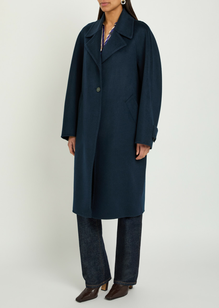 Joseph Franco Double-breasted Wool-blend Coat Indigo