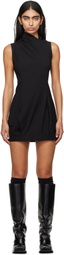 HODAKOVA Black Upside Down Trouser Minidress
