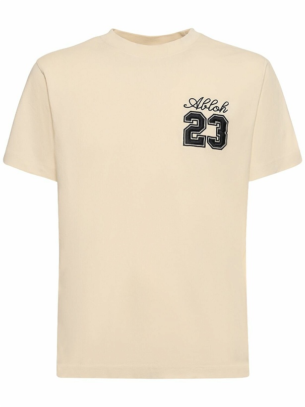 Photo: OFF-WHITE - 23 Logo Slim Cotton T-shirt