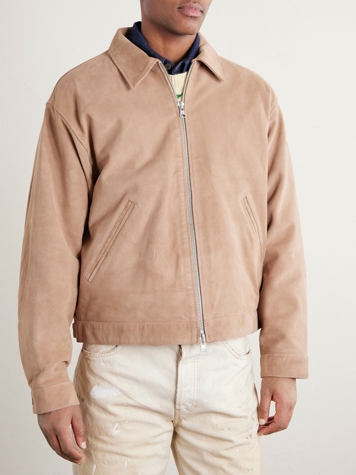 NN07 - Petrus 80030 Suede Jacket - Neutrals