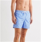 Anderson & Sheppard - Floral-Print Shell Swim Shorts - Blue
