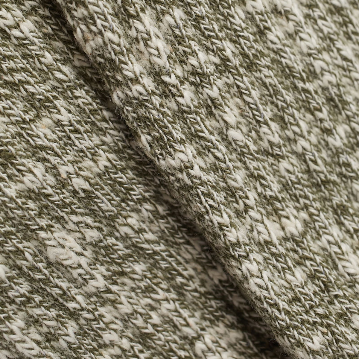 Kestin Men's Elgin Socks in Olive Marl/Ecru