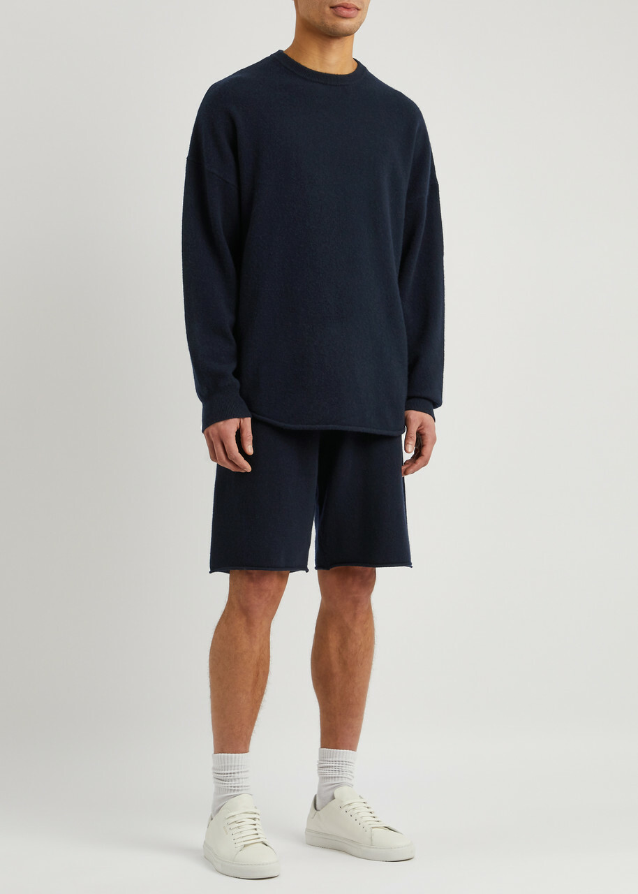 Extreme Cashmere N°240 Laufen Cashmere-blend Shorts - Navy - One Size