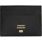 Balenciaga Black Passport Card Holder