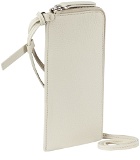Maison Margiela Off-White Zipped Phone Pouch