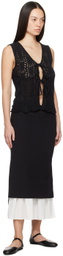 The Garment Black Treviso Midi Skirt