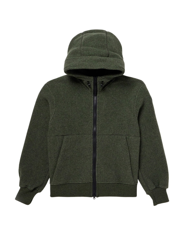 Photo: Canada Goose - Chilliwack Recycled Wool-Blend Fleece Zip-Up Hoodie - Green